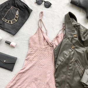 AE Keyhole Polka Dot Dress